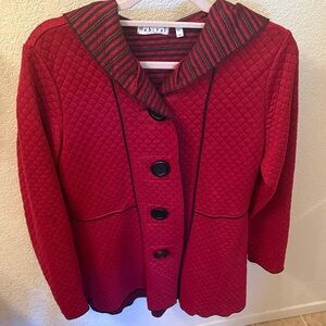 Habitat Women's Red Quilted Blazer